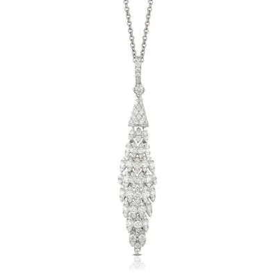 Doves PreStyled Sets Doves 18K White Gold Diamond Pendant CHAIN NOT INCLUDED Doves PreStyled Sets Doves 18K White Gold Diamond Pendant CHAIN NOT INCLUDED