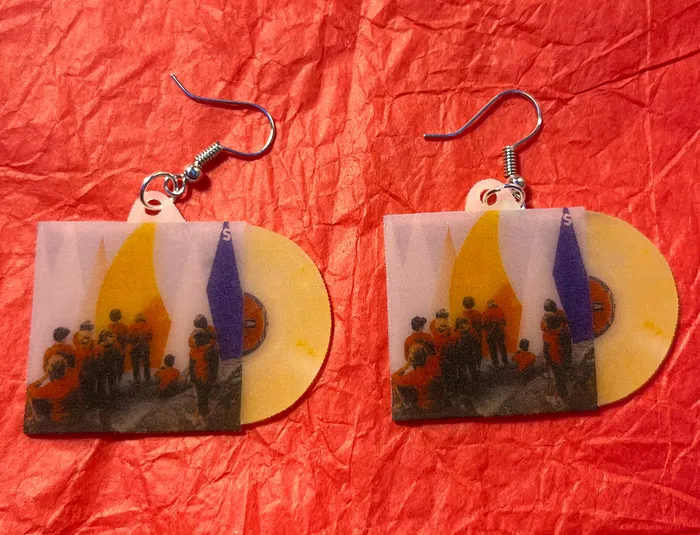 Earrings Alvvays Antisocialities Vinyl Album Handmade Earrings Sam Makes Things