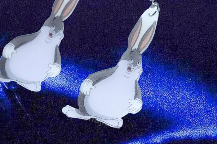 Earrings Big Chungus Meme Handmade Earrings Sam Makes Things