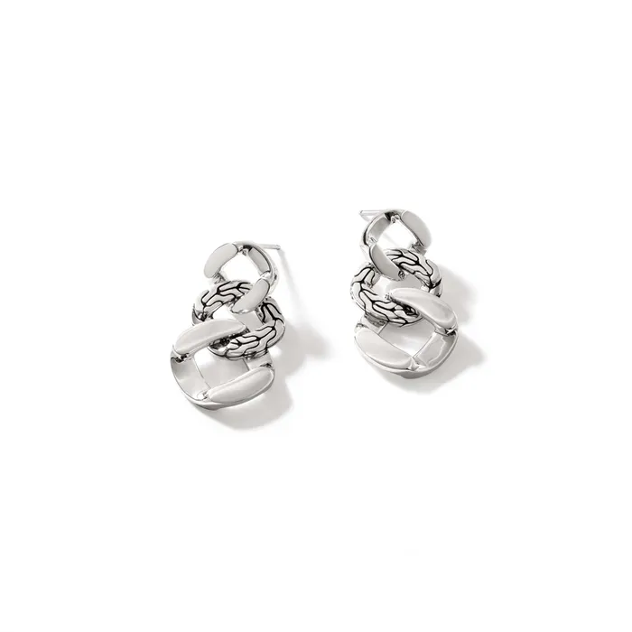 Earrings John Hardy John Hardy Classic Chain Sterling Silver Curb Link Drop Earrings Earrings John Hardy John Hardy Classic Chain Sterling Silver Curb Link Drop Earrings