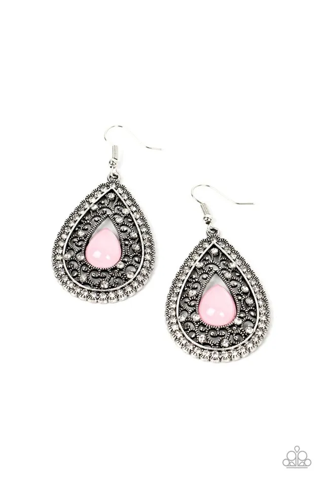 Earrings Paparazzi Earring Cloud Nine Couture Pink Paparazzi Jewelry Earrings Paparazzi Earring Cloud Nine Couture Pink Paparazzi Jewelry
