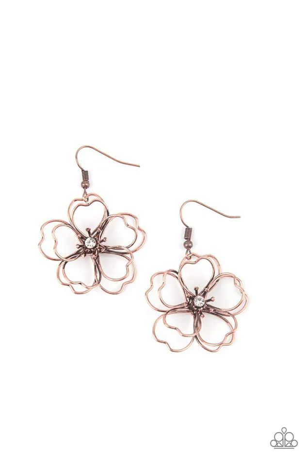Earrings Paparazzi Earring Petal Power Copper Paparazzi Jewelry Earrings Paparazzi Earring Petal Power Copper Paparazzi Jewelry