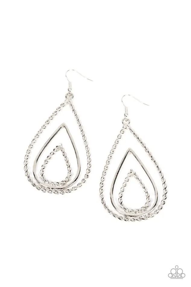 Earrings Paparazzi Earring Tastefully Twisty Silver Paparazzi Jewelry Earrings Paparazzi Earring Tastefully Twisty Silver Paparazzi Jewelry