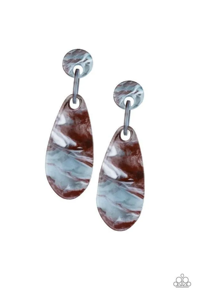 Earrings Paparazzi Jewelry Paparazzi Earring A HAUTE Commodity Brown