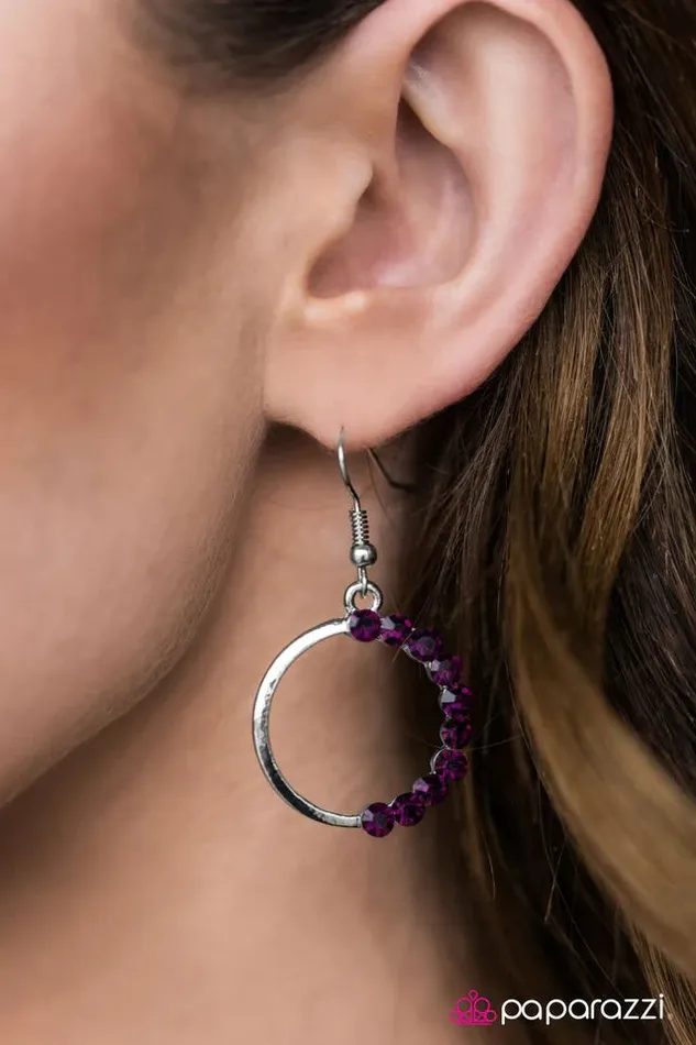 Earrings Paparazzi Jewelry Paparazzi Earring Bubbly Personality Purple