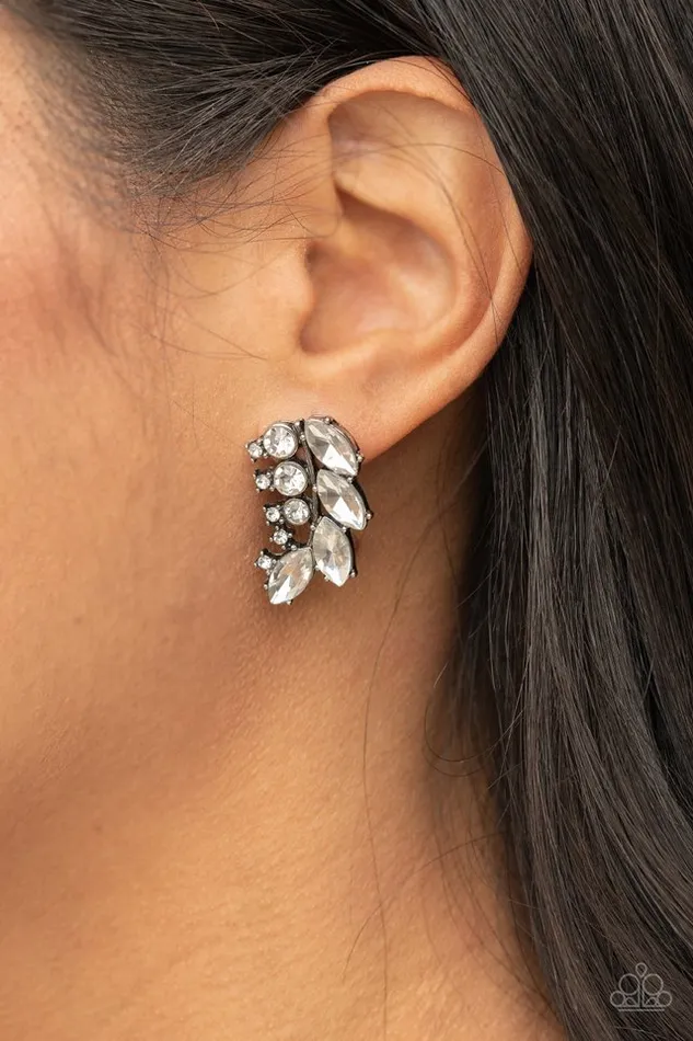 Earrings Paparazzi Jewelry Paparazzi Earring Flawless Fronds White