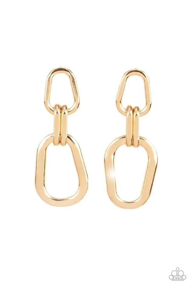 Earrings Paparazzi Jewelry Paparazzi Earring Harmonic Hardware Gold Earrings Paparazzi Jewelry Paparazzi Earring Harmonic Hardware Gold
