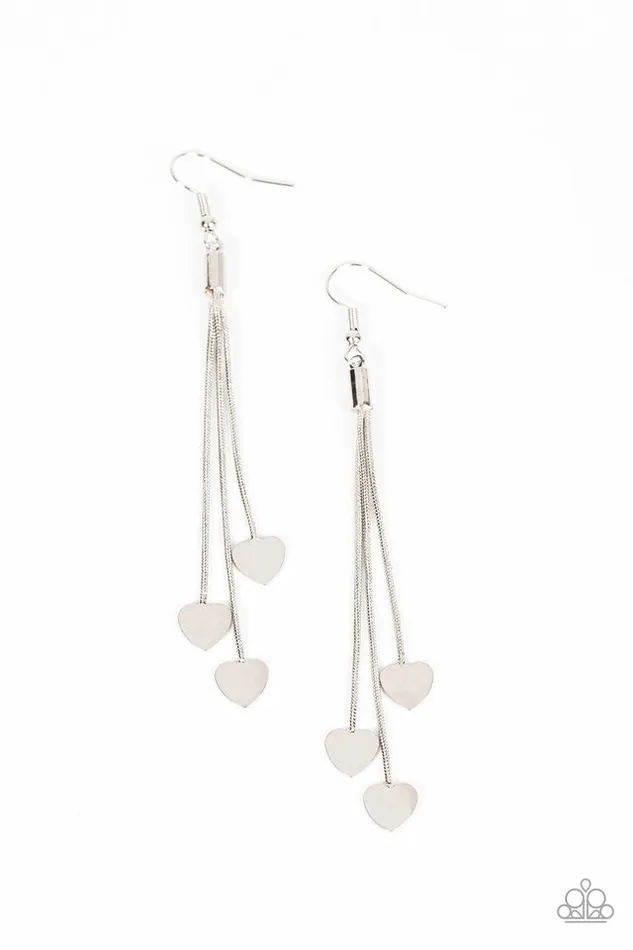 Earrings Paparazzi Jewelry Paparazzi Earring Higher Love Silver Earrings Paparazzi Jewelry Paparazzi Earring Higher Love Silver