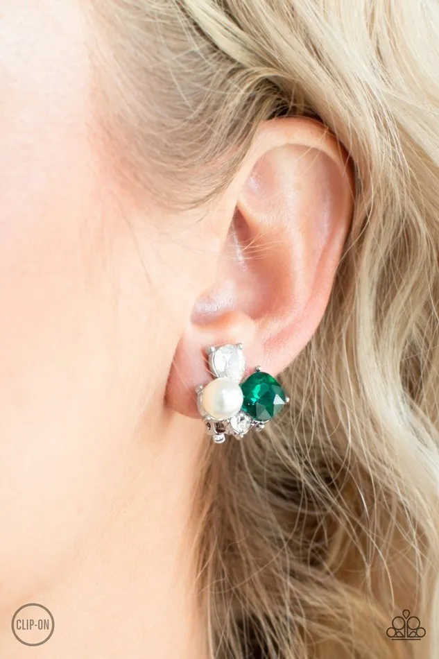 Earrings Paparazzi Jewelry Paparazzi Earring Highly HighClass Green