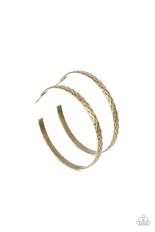 Earrings Paparazzi Jewelry Paparazzi Earring HOOPDeDo Brass Earrings Paparazzi Jewelry Paparazzi Earring HOOPDeDo Brass