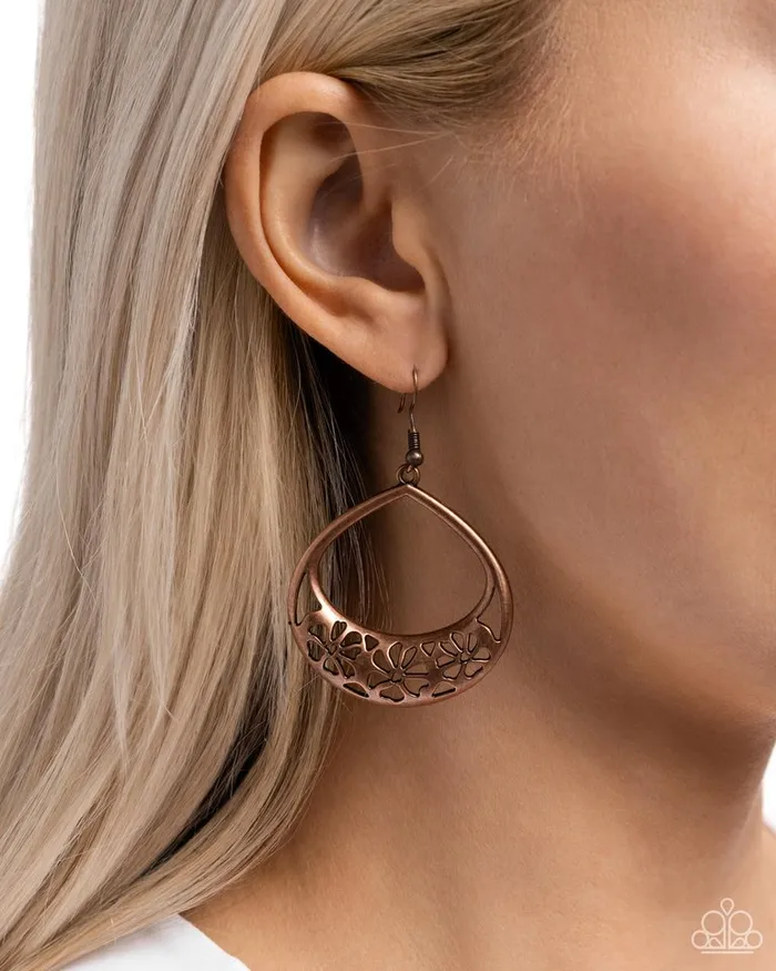 Earrings Paparazzi Jewelry Paparazzi Earring Island Ambrosia Copper