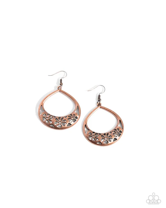 Earrings Paparazzi Jewelry Paparazzi Earring Island Ambrosia Copper Earrings Paparazzi Jewelry Paparazzi Earring Island Ambrosia Copper