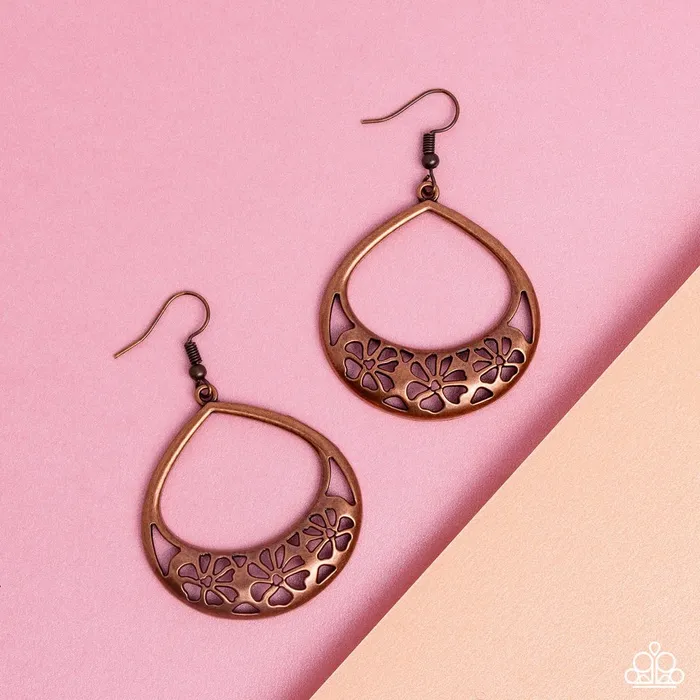 Earrings Paparazzi Jewelry Paparazzi Earring Island Ambrosia Copper Earrings Paparazzi Jewelry Paparazzi Earring Island Ambrosia Copper