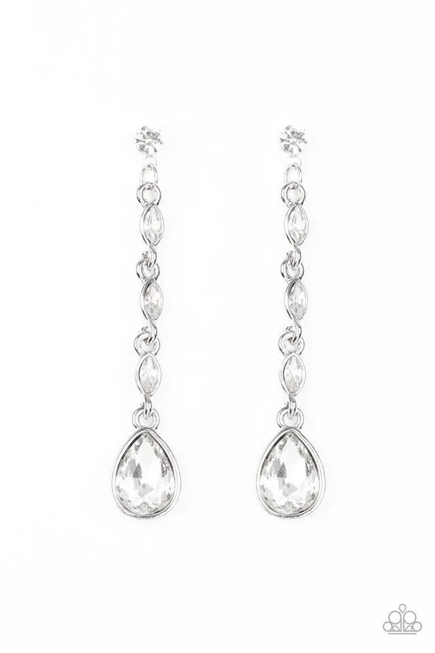 Earrings Paparazzi Jewelry Paparazzi Earring Must Love Diamonds White Earrings Paparazzi Jewelry Paparazzi Earring Must Love Diamonds White
