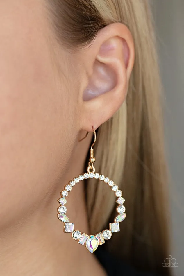 Earrings Paparazzi Jewelry Paparazzi Earring Revolutionary Refinement Gold