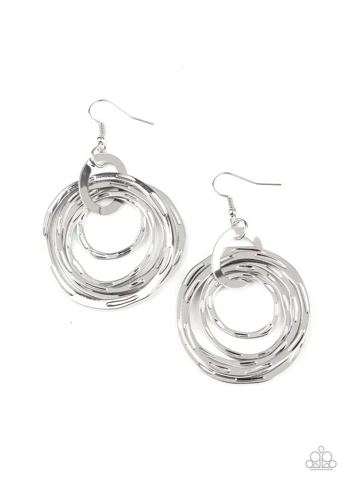 Earrings Paparazzi Jewelry Paparazzi Earring Ringing Radiance Silver Earrings Paparazzi Jewelry Paparazzi Earring Ringing Radiance Silver