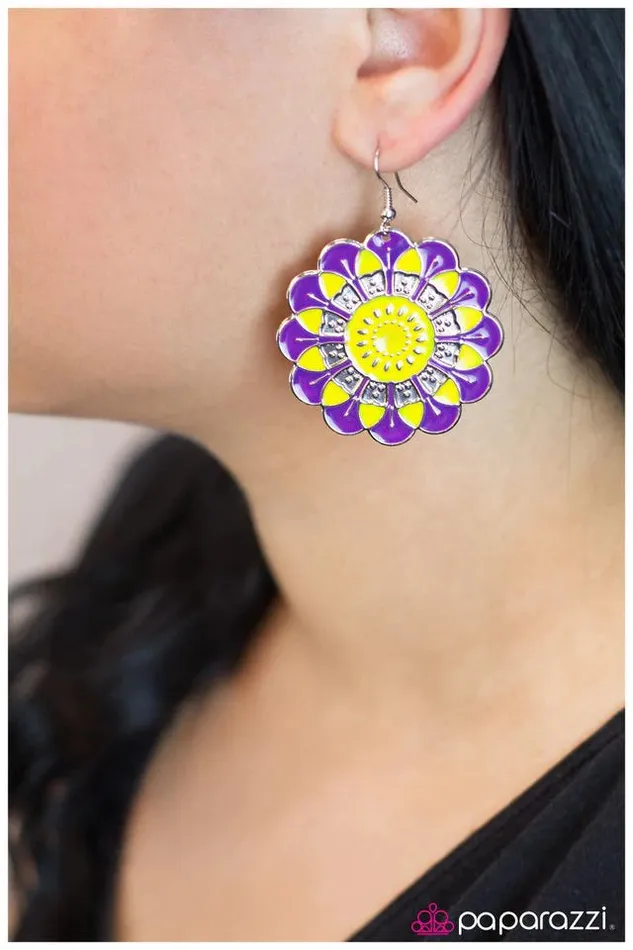 Earrings Paparazzi Jewelry Paparazzi Earring Rustically Radiating Multi