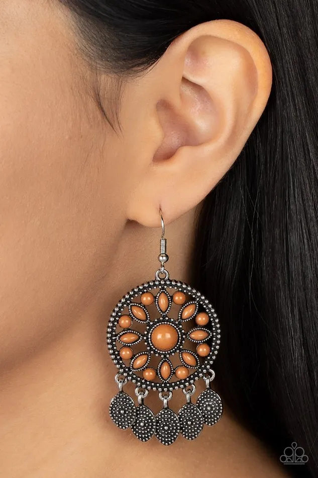 Earrings Paparazzi Jewelry Paparazzi Earring Sagebrush Symphony Brown