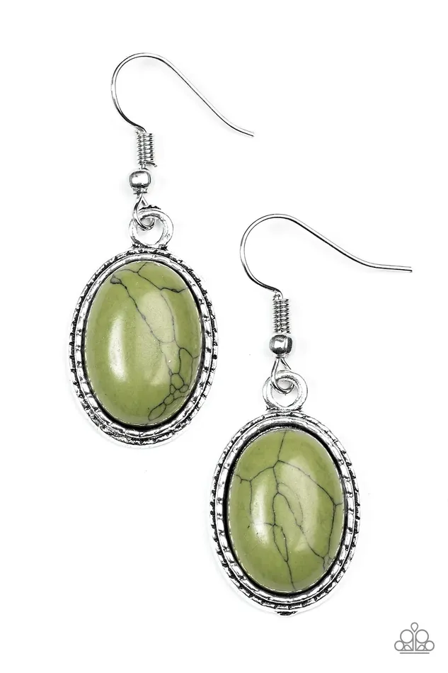 Earrings Paparazzi Jewelry Paparazzi Earring Southwest Sunsets Green