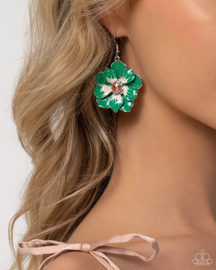 Earrings Paparazzi Jewelry Paparazzi Earring Tropical Treasure Green Earrings Paparazzi Jewelry Paparazzi Earring Tropical Treasure Green