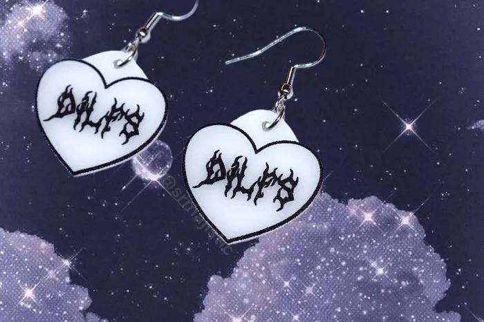 Earrings Stylized DILF Collection of Handmade Earrings Sam Makes Things