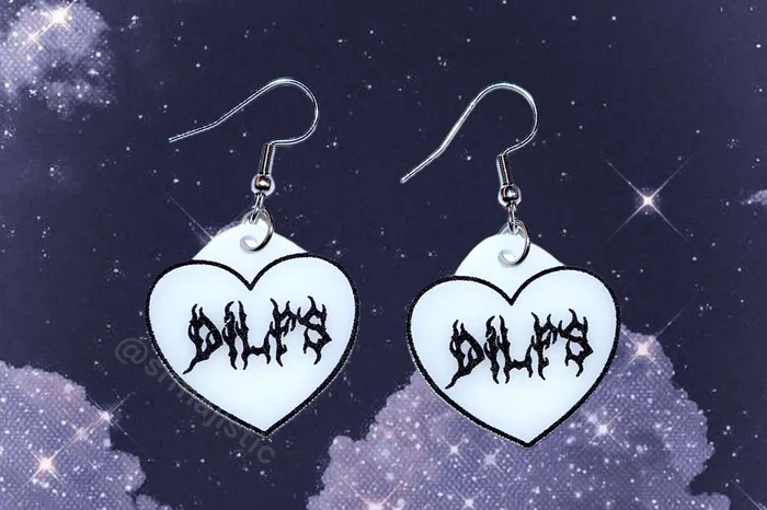 Earrings Stylized DILF Collection of Handmade Earrings Sam Makes Things