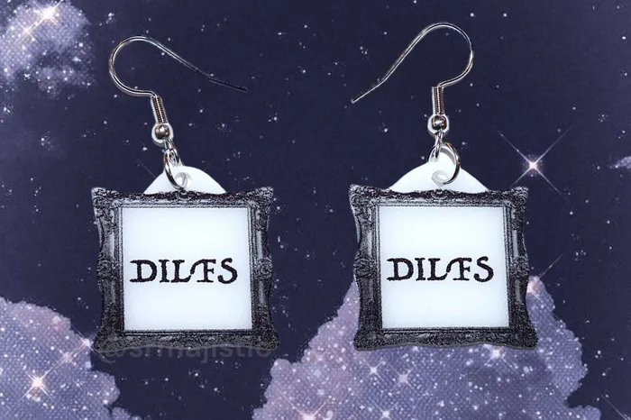 Earrings Stylized DILF Collection of Handmade Earrings Sam Makes Things