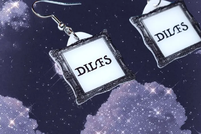 Earrings Stylized DILF Collection of Handmade Earrings Sam Makes Things