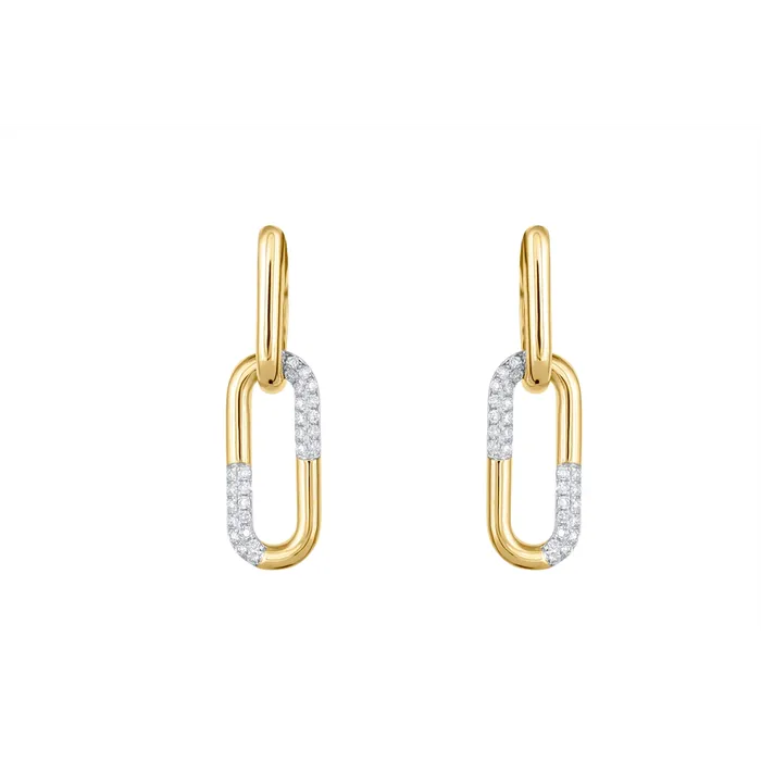 Frederic Sage Frederic Sage 14K Yellow Gold Diamond Dangle Earrings Earrings Frederic Sage Frederic Sage 14K Yellow Gold Diamond Dangle Earrings Earrings