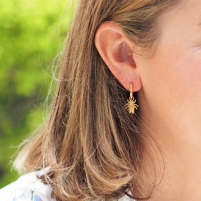 Goldbug Collection Goldbug Thin Huggie Hoop Earrings Earrings
