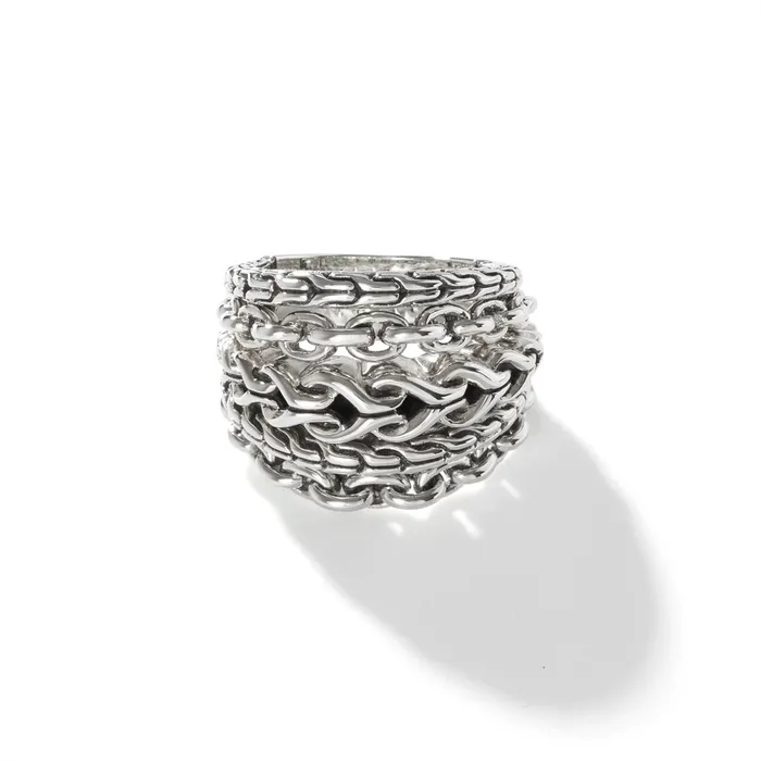 John Hardy Asli Classic Chain Sterling Silver Wide Link Ring John Hardy Rings John Hardy Asli Classic Chain Sterling Silver Wide Link Ring John Hardy Rings