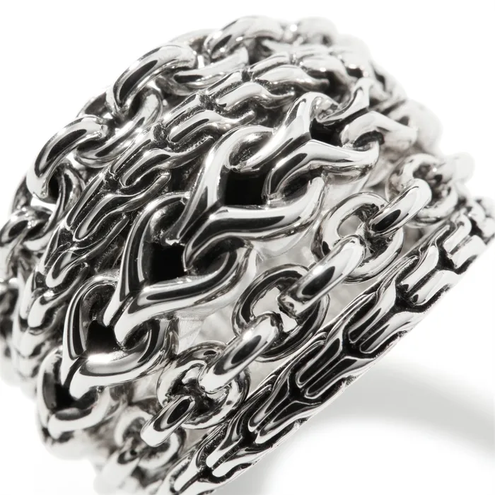 John Hardy Asli Classic Chain Sterling Silver Wide Link Ring John Hardy Rings John Hardy Asli Classic Chain Sterling Silver Wide Link Ring John Hardy Rings