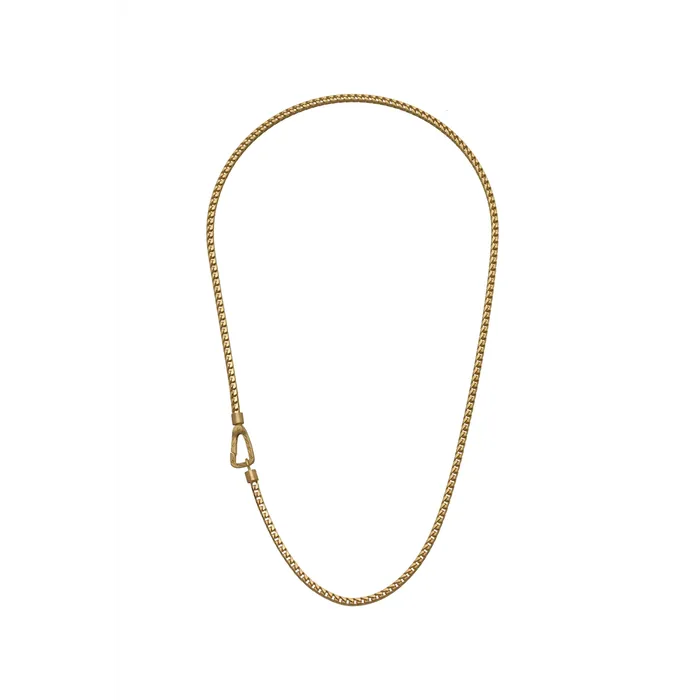 Marco Dal Maso Marco Dal Maso Ulysses Sterling Silver with 18K Yellow Gold Vermeil Matte Mesh Necklace Necklaces Marco Dal Maso Marco Dal Maso Ulysses Sterling Silver with 18K Yellow Gold Vermeil Matte Mesh Necklace Necklaces