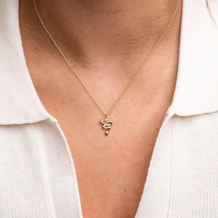 Necklaces 14k Serpent Necklace RG
