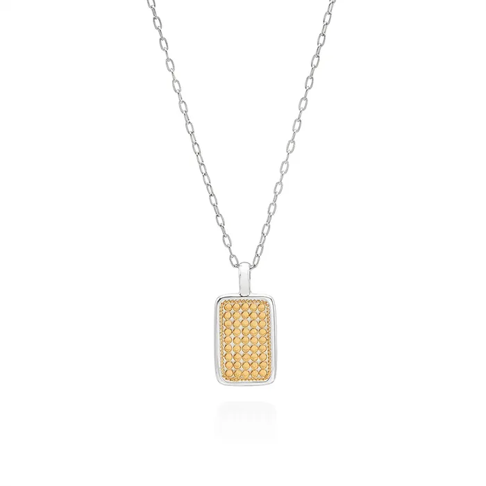 Necklaces Anna Beck Rectangular Engravable Pendant Necklace 1618 inch Gold Plated Anna Beck Necklaces Anna Beck Rectangular Engravable Pendant Necklace 1618 inch Gold Plated Anna Beck