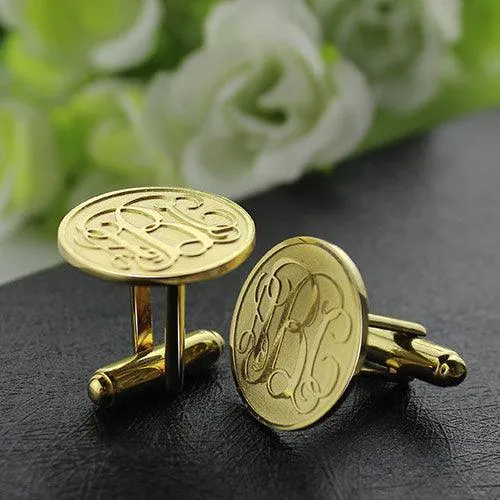 Necklaces Belbren Monogram Cufflinks Custom Engraved Mens Accessory 18k Gold Plated Sterling Silver Necklaces Belbren Monogram Cufflinks Custom Engraved Mens Accessory 18k Gold Plated Sterling Silver