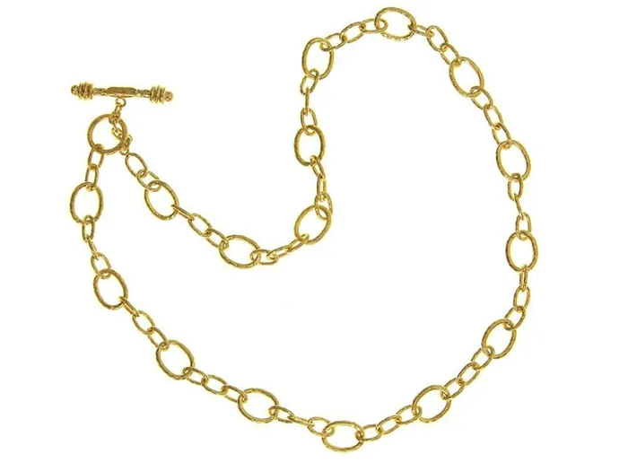 Necklaces Elizabeth Locke Elizabeth Locke Small Garda Link Necklace 17