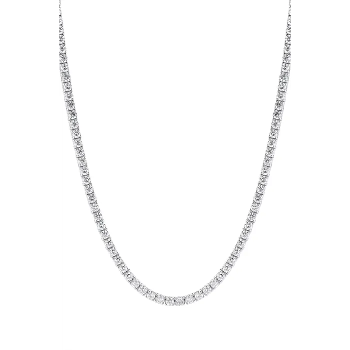 Necklaces Meierotto Jewelers 14K White Gold Diamond Tennis Necklace