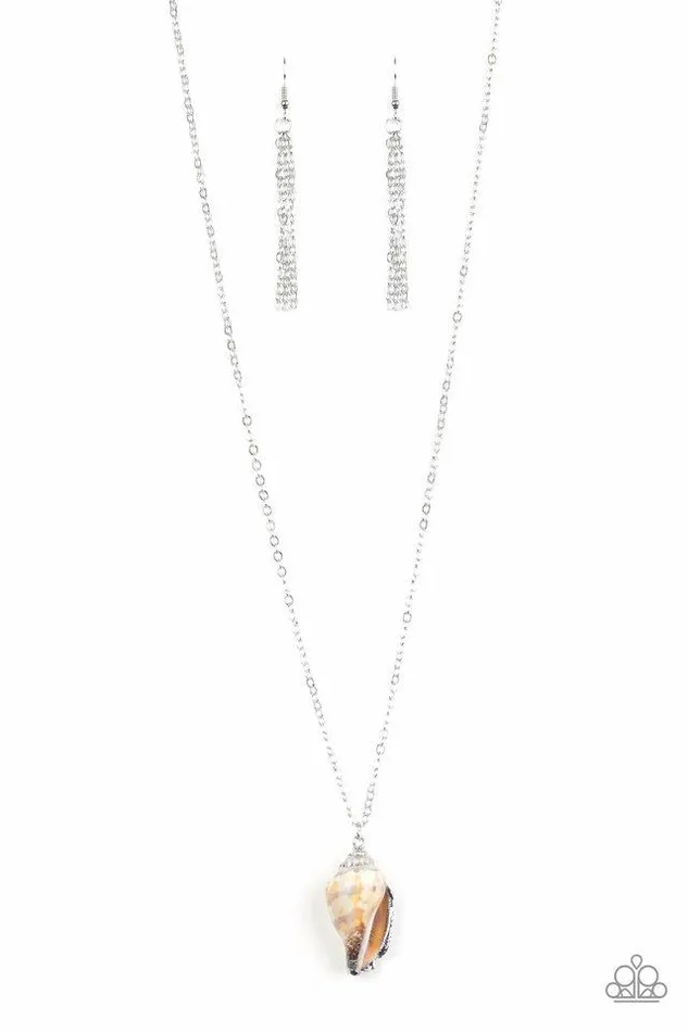 Necklaces Paparazzi Jewelry Paparazzi Necklace Breaking Out Of My Shell Silver
