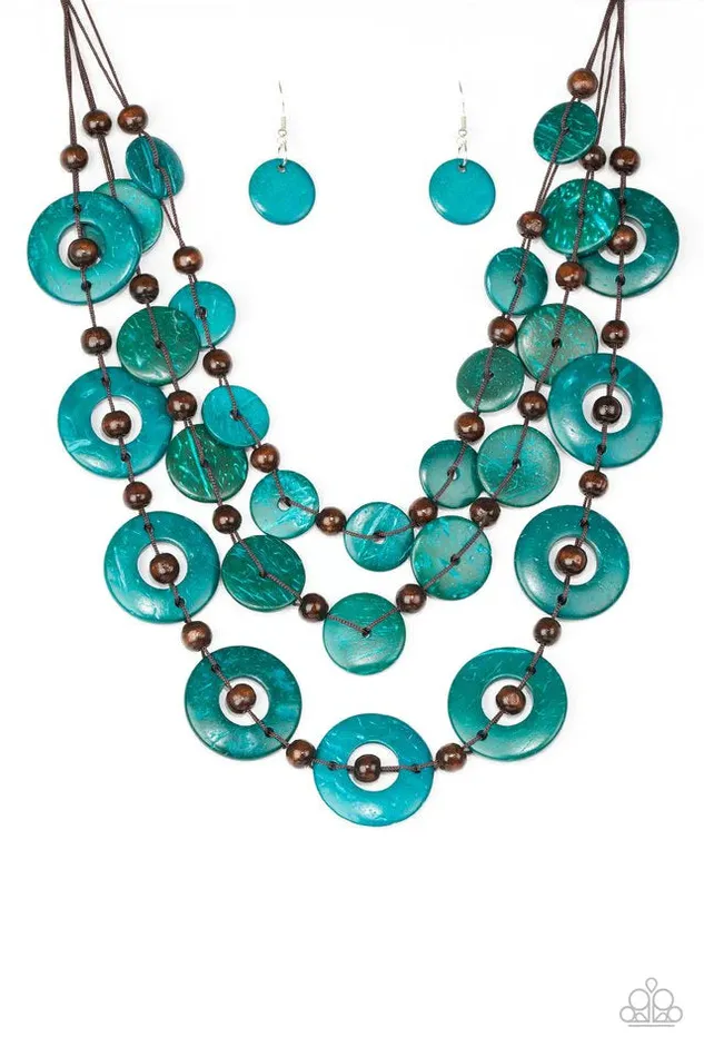 Necklaces Paparazzi Jewelry Paparazzi Necklace Catalina Coastin Blue
