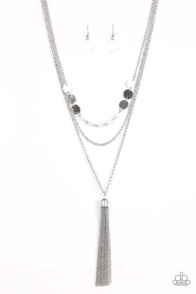 Necklaces Paparazzi Jewelry Paparazzi Necklace Celebration of Chic White