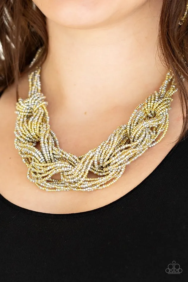 Necklaces Paparazzi Jewelry Paparazzi Necklace City Catwalk Gold