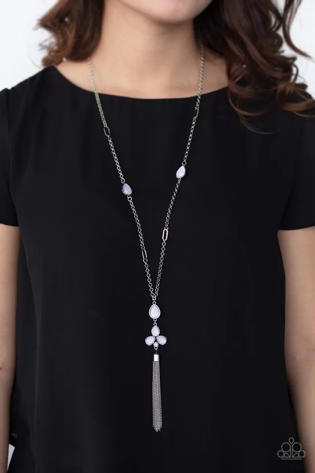 Necklaces Paparazzi Jewelry Paparazzi Necklace Eden Dew White