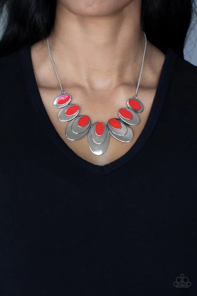 Necklaces Paparazzi Jewelry Paparazzi Necklace Endless Eclipse Red