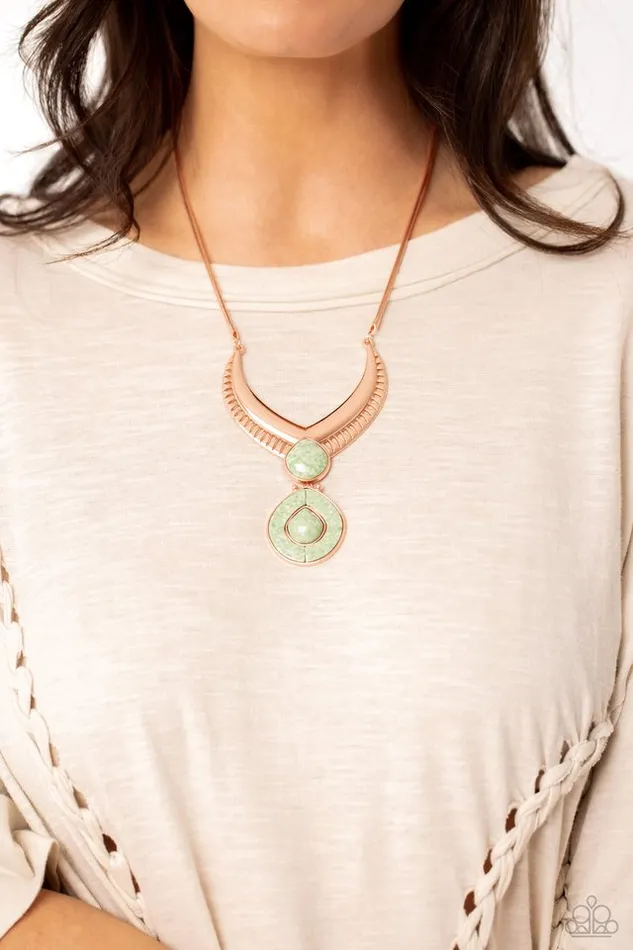 Necklaces Paparazzi Jewelry Paparazzi Necklace I CLAN See Clearly Now Copper