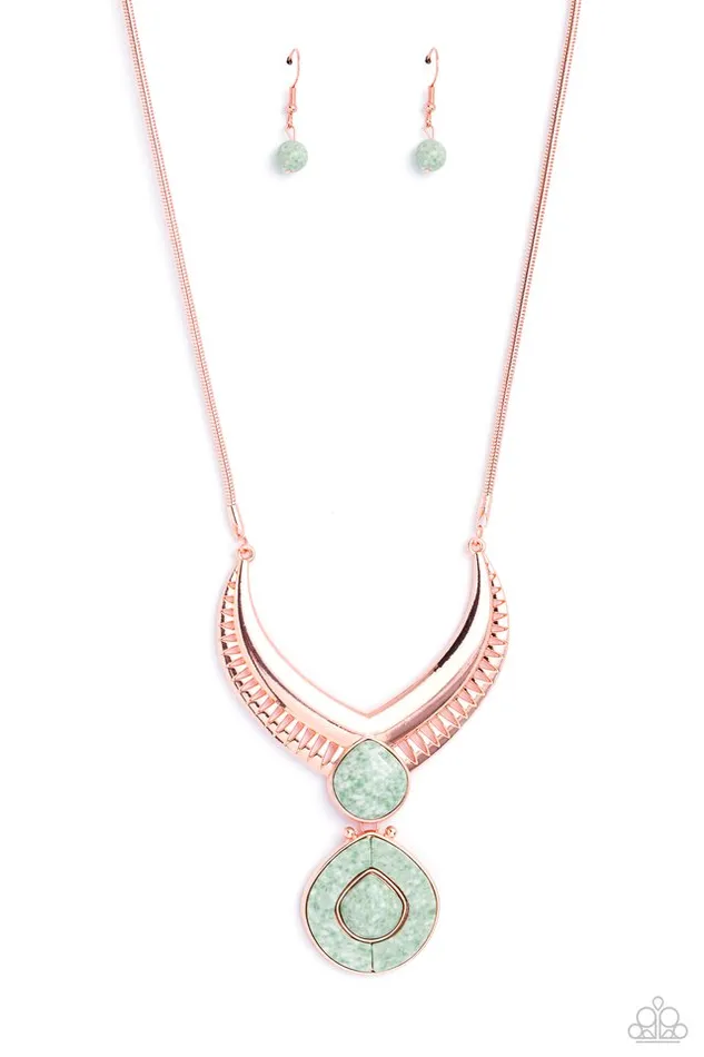 Necklaces Paparazzi Jewelry Paparazzi Necklace I CLAN See Clearly Now Copper Necklaces Paparazzi Jewelry Paparazzi Necklace I CLAN See Clearly Now Copper