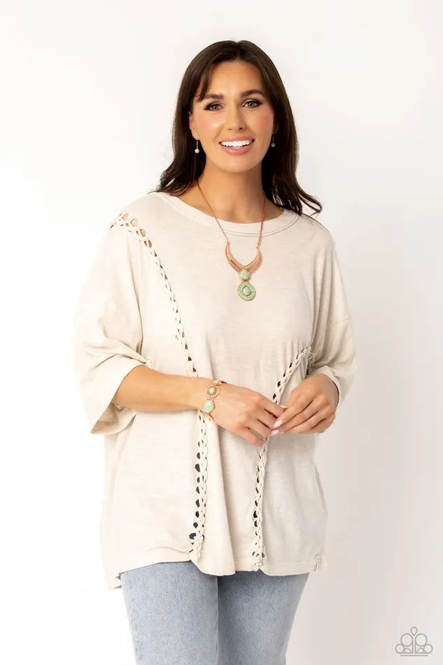 Necklaces Paparazzi Jewelry Paparazzi Necklace I CLAN See Clearly Now Copper Necklaces Paparazzi Jewelry Paparazzi Necklace I CLAN See Clearly Now Copper