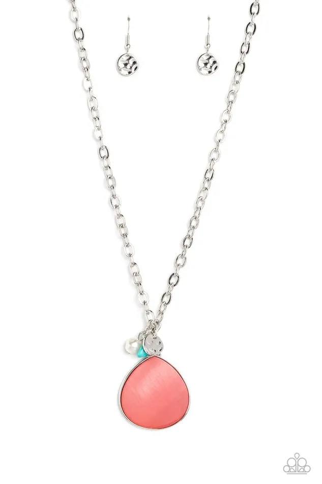 Necklaces Paparazzi Jewelry Paparazzi Necklace I Put A SHELL On You Orange Necklaces Paparazzi Jewelry Paparazzi Necklace I Put A SHELL On You Orange