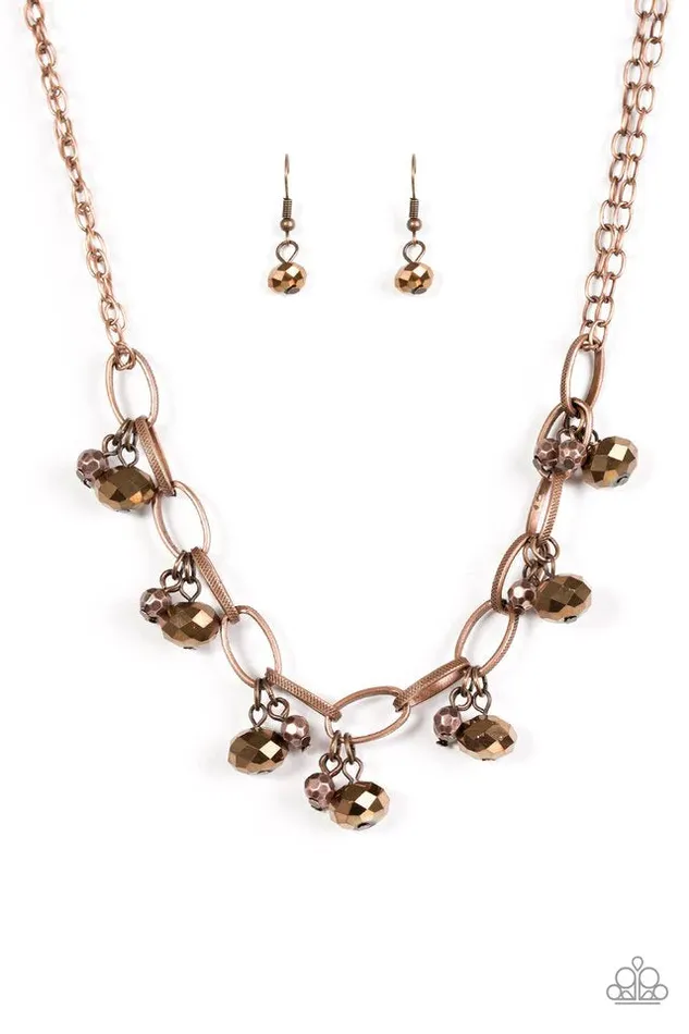 Necklaces Paparazzi Jewelry Paparazzi Necklace Lets Get This FASHION Show On The Road Copper