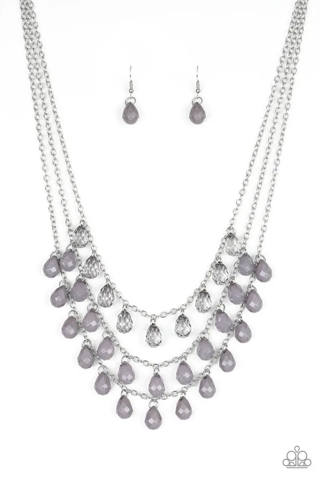Necklaces Paparazzi Jewelry Paparazzi Necklace Melting Ice Caps Silver
